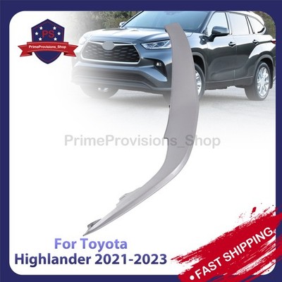 Silver Front Passenger Side Lower Bumper Cover Molding For Highlander 2021-2023