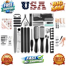 36 in 1 Professional Pedicure Kit, Foot File  Callus Remover Set  Stainless...