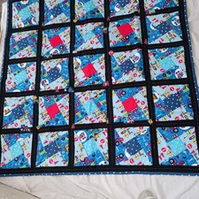 handmade child quilt by Debbie Poovey, "Construction"