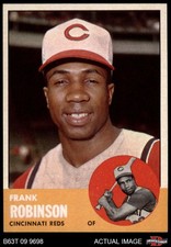1963 Topps #400 Frank Robinson Reds HOF  7 - NM