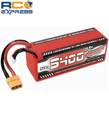 Corally 5400mah 14.8v 4s 50c Hardcase Sport Racing Lipo Battery COR49429