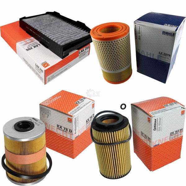 Mahle Kraftstofffilter KX 78D Innenraum LAK 255 Luft LX 2079 ÖLfilter OX 153D1-image