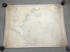 1925 Maine Nautical Chart SACO BAY Cape Elizabeth, Prout's Neck, Biddeford Pool