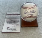 BOB FELLER HOF 62 Signed Rawlings Official Major League Baseball JSA COA AUTO