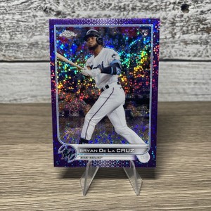 2022 Topps Chrome - Purple Speckle Refractor #216 Bryan De La Cruz /299 (RC)