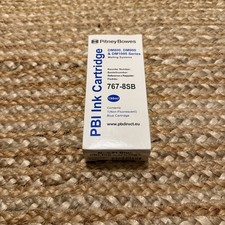 Pitney Bowes 767-8SB Blue Ink Cartridge DM800 DM900 DM1000 Genuine Original