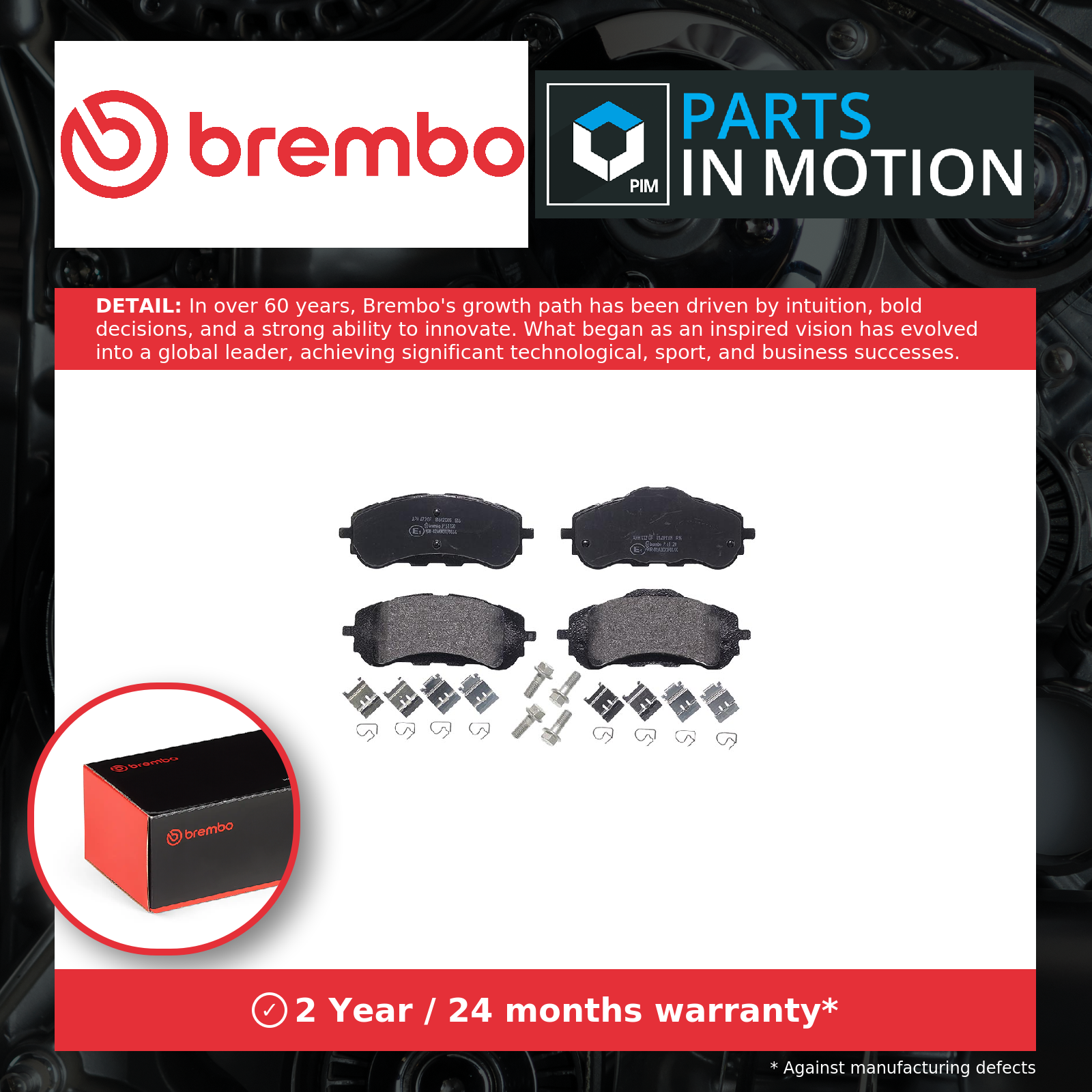 Brake Pads Set Front P61120 Brembo 1678168180 1610428780 1619790980 1647860280 - Image 24