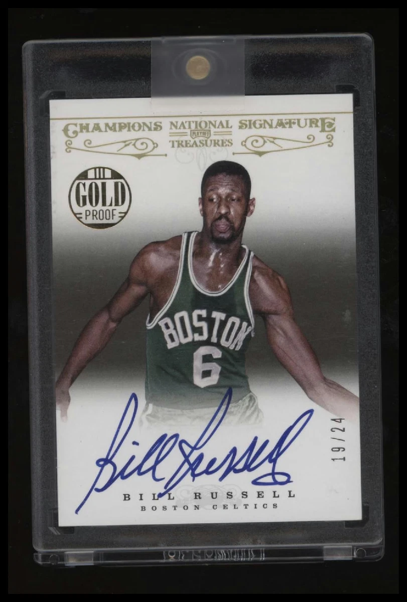 Panini Bill Russell Basketball Autographed Sports Trading Cards