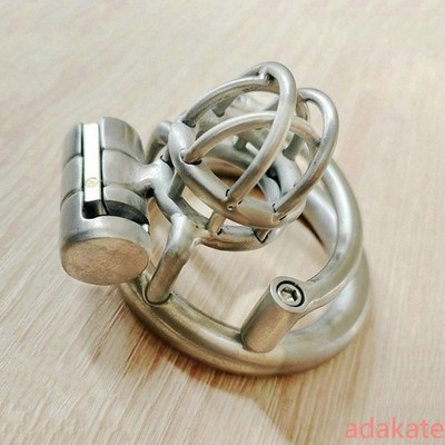 Male Chastity Device Custom Sissy Cage Restraint CBT Lock Ring Screw Stretcher
