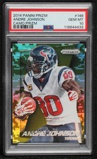2014 Panini Prizm Camo Prizm Andre Johnson #146 PSA 10 GEM MT HOF 0x2s