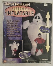 Gemmy Airblown Inflatable Giant 8 ft Ghost Halloween Light Up Outdoor Yard Decor