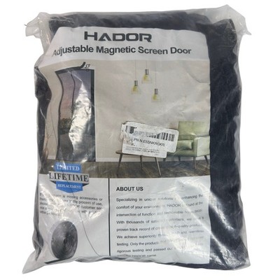 HADOR Adjustable Magnetic Screen Door Kit 34-38in x 96-98in Heavy Duty Mesh