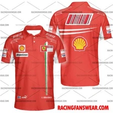 Kimi Raikkonen Formula One Racing 2007 Uniform Apparel Clothes Hawaiian Polo
