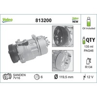 Kompressor Klimaanlage Valeo 813200 FüR Seat Ford Vw Audi Skoda Mercedes-Benz A3