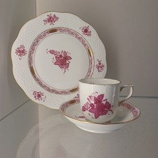 Servizio da caffè Herend 3 pezzi serie Apponyi Purpur 708 AP e 517 AP 1. Scelta