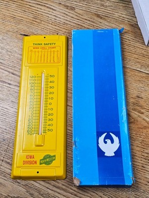 Chicago Northwestern Iowa Division Eisenbahn Thermometer OVP nie benutzt