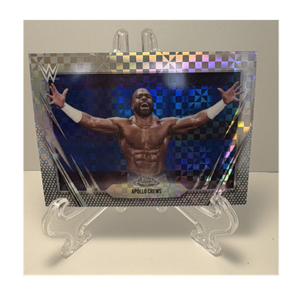 Topps 2025 Chrome WWE Apollo Crews X-Fractor Card #114 Wrestling