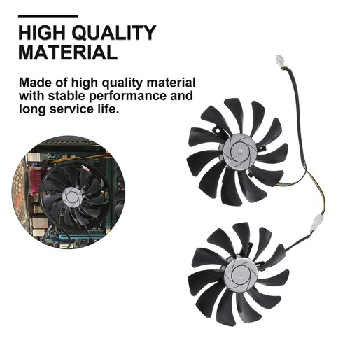 1 Pair Graphic Fans Video Fans Video Replacement Cooling Fan - 第 4/12 張圖片