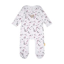 Steiff Strampler langarm bright white Größe 62