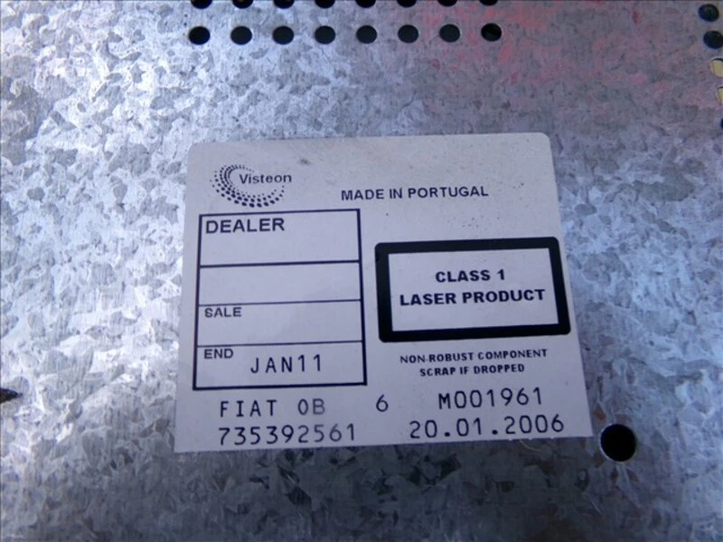 735392561 radio 104661 für FIAT STILO 1.6 G 2001-2007 2003 - Bild 3 von 4
