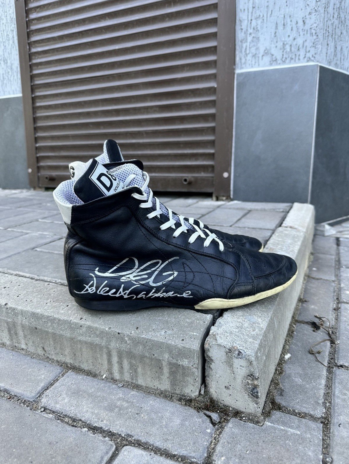 Rare Vintage Dolce Gabbana Leather Boxing Shoes Men’s , size US 9 , EU 43