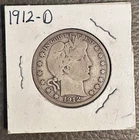 1912 D Barber Half Dollar 90% Silver Coin