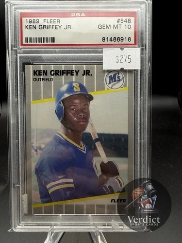 1989 Fleer - Ken Griffey Jr #548 (RC) Psa 10 12251