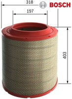 Bosch F026400563 Luftfilter Luftfiltereinsatz