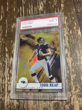 2001 Topps Finest Gold Todd Heap /1000 Rookie Card PSA 9. rookie card picture