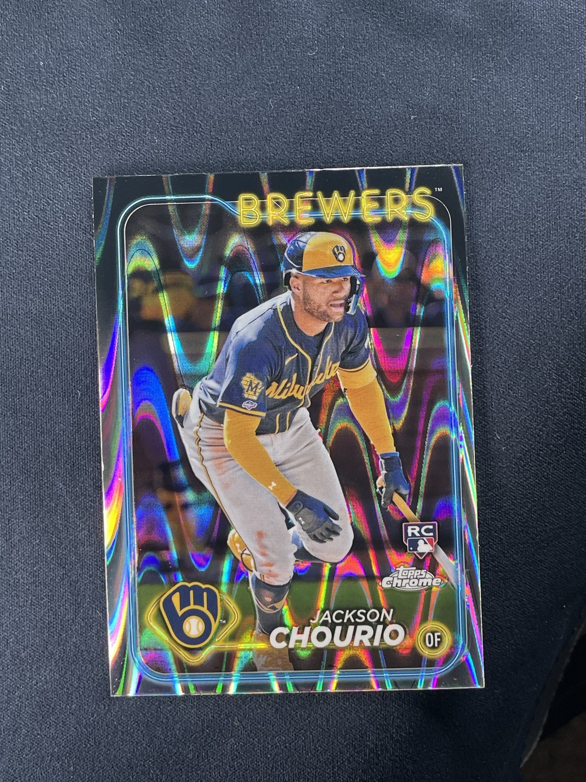 2024 Topps Chrome #161 Jackson Chourio Raywave Refractors