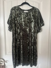 Green Velvet Shimmery Dress Size 3X Whimsigoth Concert Orchestra Formal EUC Lux