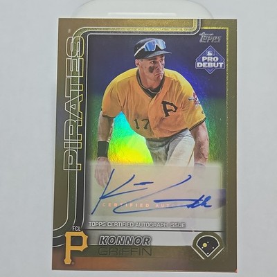 2025 Topps Pro Debut - Konnor Griffin #PD-32 Gold Foil Autographs