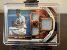 2023 Greg Maddux Topps Tribute Triple Relic (01/25 - Bookend).
