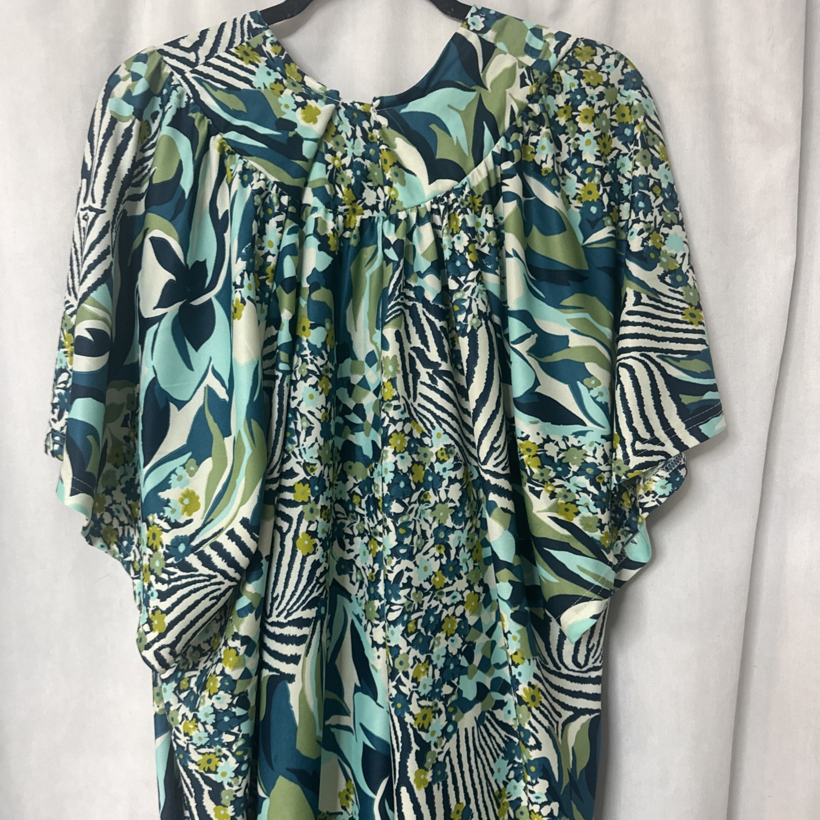 EASY ESSENTIALS Multicolored SS Pullover Nightgow… - image 8