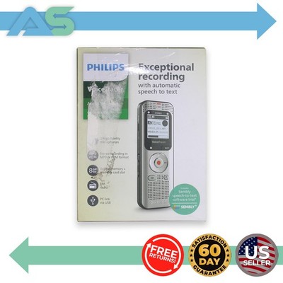 Philips DVT2015 VoiceTracer Audio Recorder Voice-Activated Recording LCD Display
