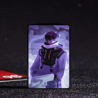 Windproof Novelty Lighter Cool Printed Valorant Iso Design Collectable Gift