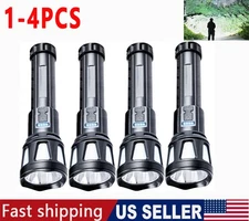 1500mAh Lumens Super Bright LED Tactical Flashlight Rechargeable Work Light New