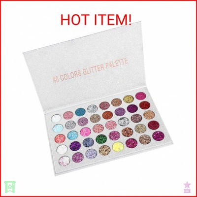 SUMEITANG 40 Colors Glitter Gel Set - No Glue Needed for Hair Face Body Glitter