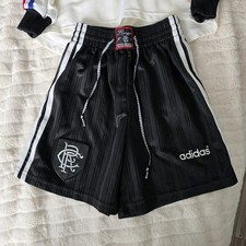 Rangers FC Away/Goalkeeper Shorts 1996 Adidas - Kids Size 28 - Good Condition