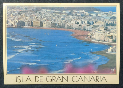 Vintage Postcard Las Palmas Isla de Gran Canaria Canary Islands Spain