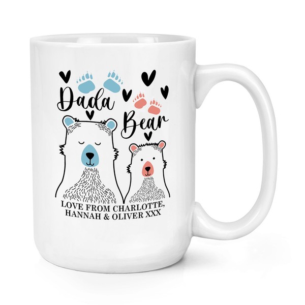 Personalisiert Dada BäR 426Ml Groß Becher Tasse Vatertag Opa Liebe Geburtstag-image