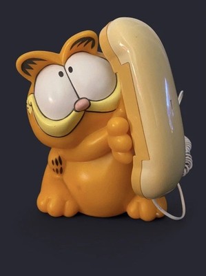 Vintage 1981 Garfield Wired Telephone *Not Tested*