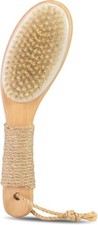 9.8" Dry Brush for Body with Anti-Slip Handle,Wet Dry Brushing Body Brush for