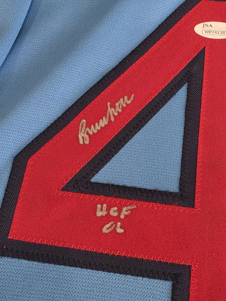 Bruce Sutter Autographed/Signed Jersey JSA COA Blue Custom Jersey  - Image 2 of 4