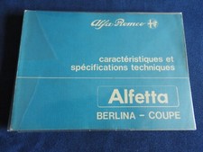 Revue technique Alfa Romeo ALFETTA