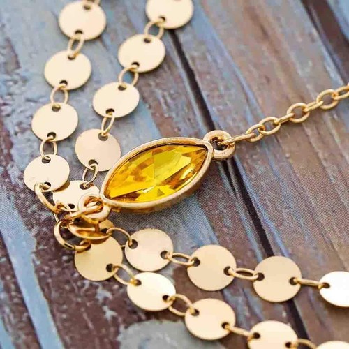 Yean Gold Head Chain Bohemian Hair Jewelry Headpiece Forehead Band - Picture 7 of 8