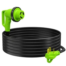 Leisure Cords 15' FT 30AMP 90-Degree Twist Locking Heavy Duty Extension Cable