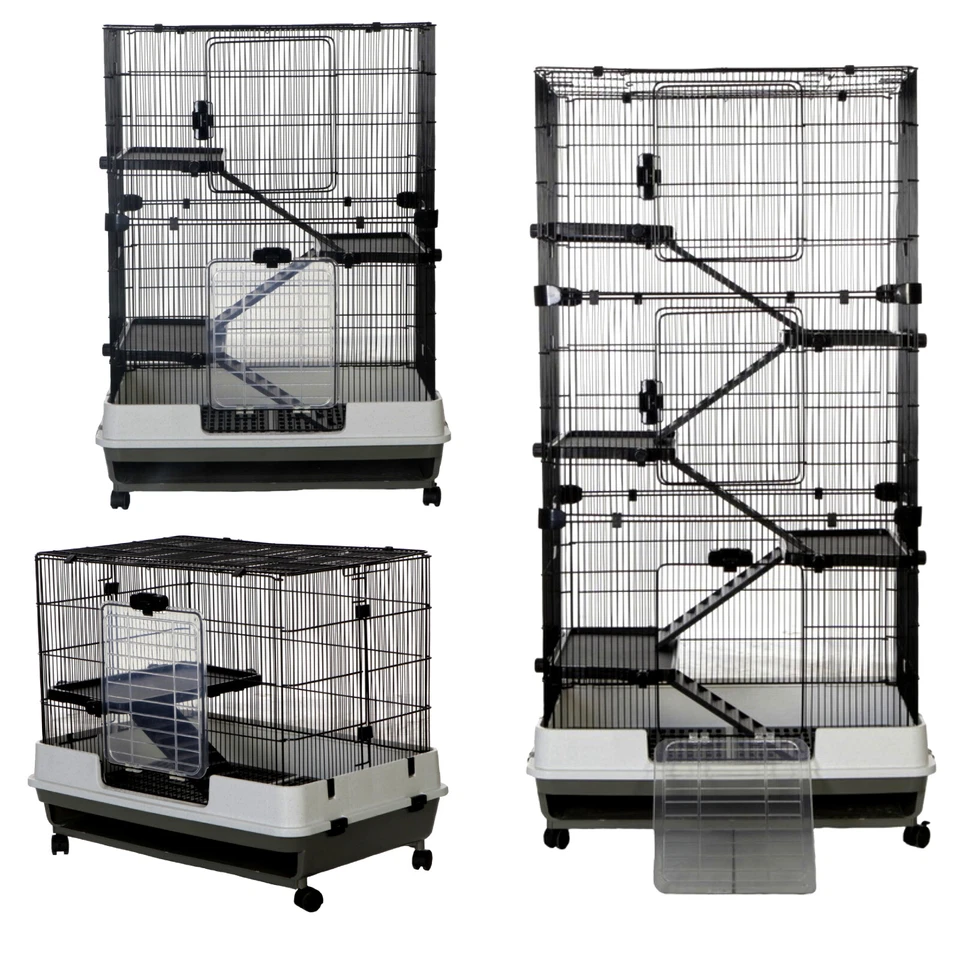 Rat Ferret Chinchilla Cage 80cm Long 1 - 3 - 5 - Level Platform - Chatsworth