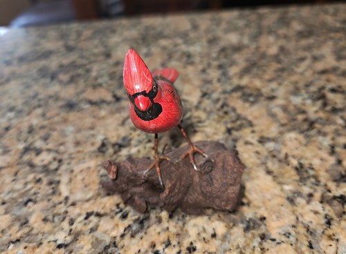 Hand Painted Cardinal on Driftwood - Picture 3 of 8