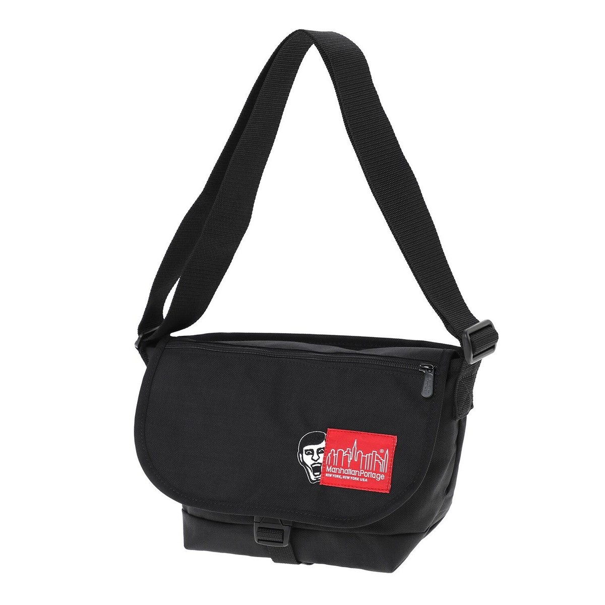 Manhattan Portage Messenger Bag JR Flap Zipper Pocket PUNK 